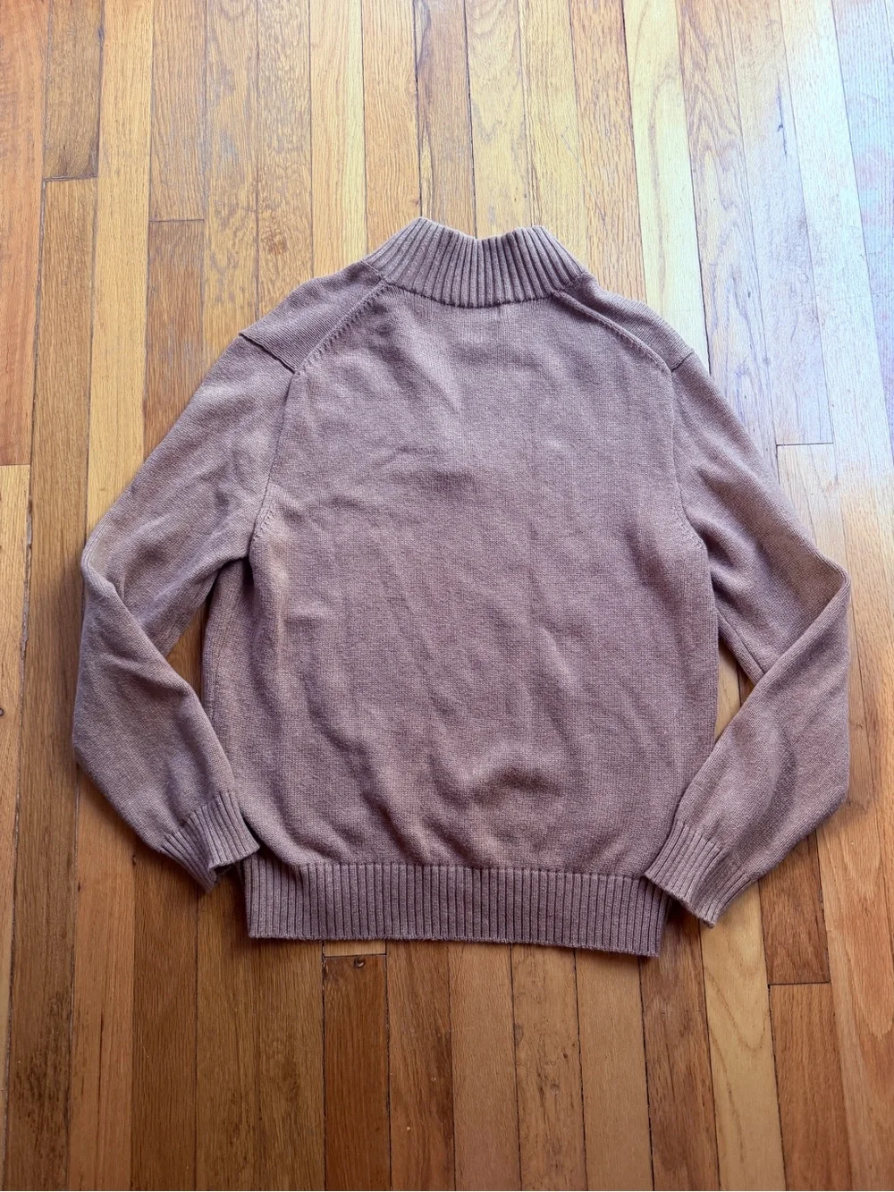 Polo tan quarter zip sweater